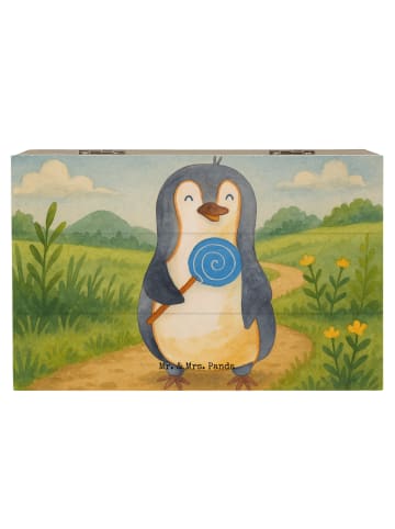 Mr. & Mrs. Panda Aufbewahrungsbox Pinguin Lolli Design ohne Spruch in Weiß