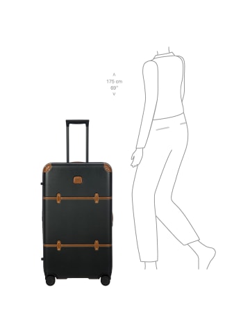BRIC`s Bellagio 4 Rollen Trolley 80 cm in schwarz-braun