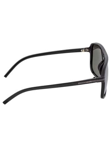 Simplify Polarisierte Sonnenbrille "Reed" in Schwarz/Silber
