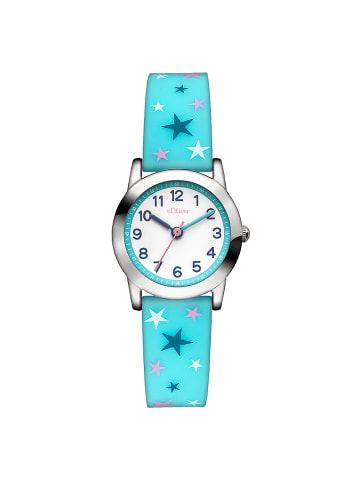 s.Oliver Armbanduhr Fröhlich, Bunt & Stilvoll in hellblau