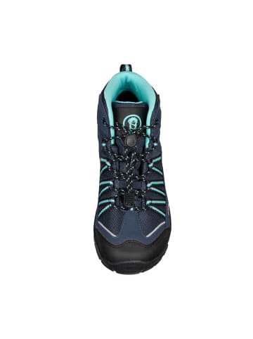 Trollkids Wanderschuh Hiker Mid "Lofoten" in Blau/Magenta