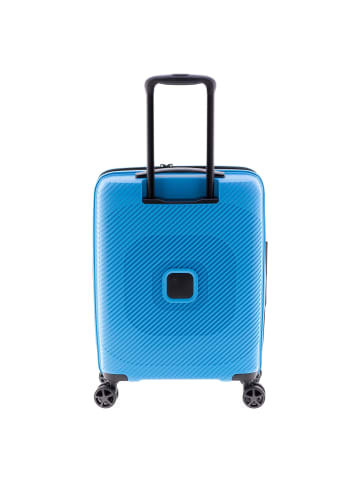 Gladiator 2800 4 Rollen Kabinentrolley 55 cm mit Dehnfalte in blue