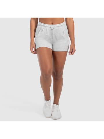 SMILODOX Shorts Dalia Modal in Grau Melange