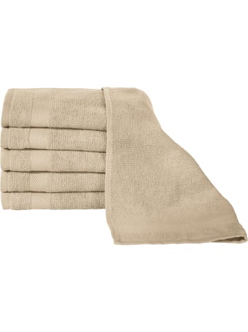 Erwin Müller Frottier Gästetuch 6er-Pack Sindelfingen in cappuccino