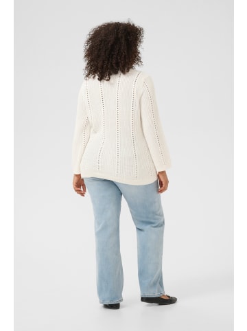 KAFFE curve Strickpullover KClorry in Chalk