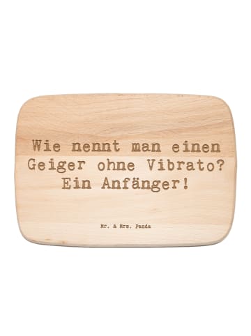 Mr. & Mrs. Panda Frühstücksbrett Spruch Violine Anfänger mit Spruch in Transparent