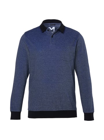 Men Plus Poloshirt in nachtblau