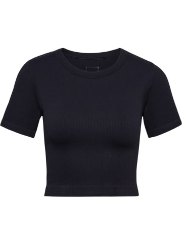 Hummel T-Shirt "Pulse Seamless Rib W T-Shirt S/S" in Schwarz