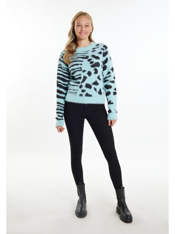 myMo Damen Strick Pullover in Lagune Minze