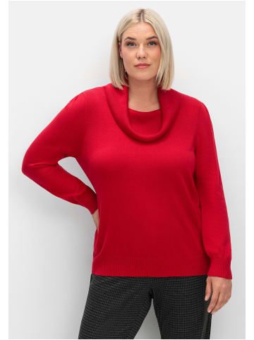 sheego Pullover in rot