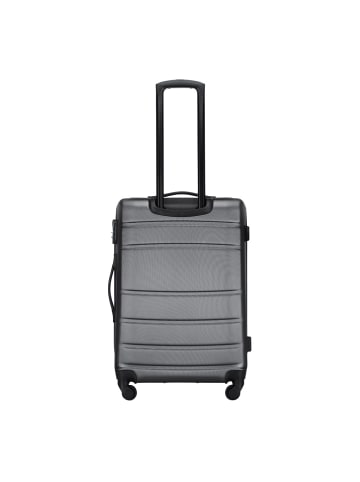 Wittchen Medium suitcase and cosmetic case made of textured in Gray