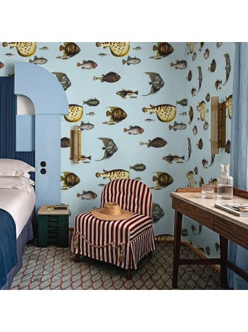 WALLPAPERS4BEGINNERS Tapete Fische in Blau - (W) 200 × (L) 280 cm