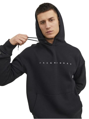Jack & Jones Sweatshirt JJESTAR JJ SWEAT HOOD in Schwarz