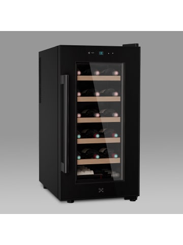 Les Petits Champs Weinkühlschrank 18 Flaschen CAVCB18 Schwarz Energieklasse G