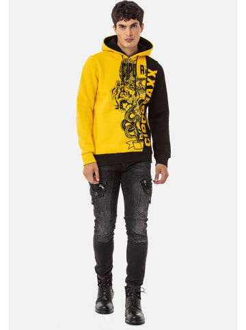 Cipo & Baxx Kapuzensweatshirt in YELLOW