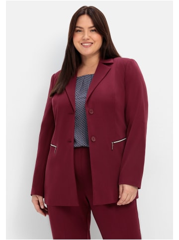 sheego Blazer in weinrot