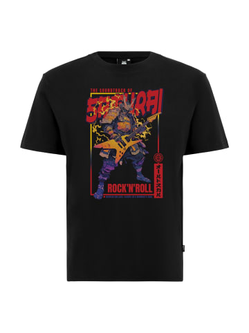OLDSKULL T-Shirt Asian Rock’n’Roll Samurai in Black