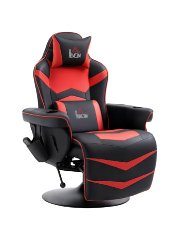 HOMCOM Relaxsessel mit Massagefunktion-79,5L x 82,5B x 111,5H cm-Rot