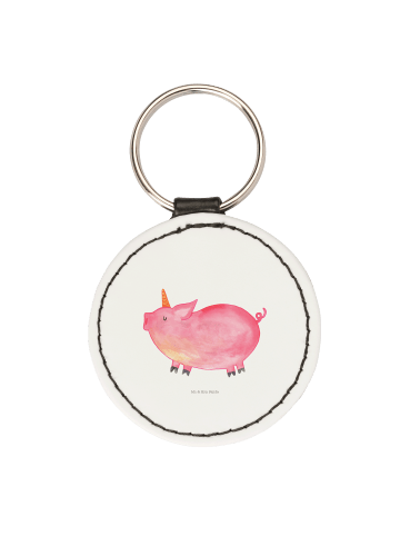 Mr. & Mrs. Panda Anhänger Einhorn Schwein ohne Spruch in Weiß