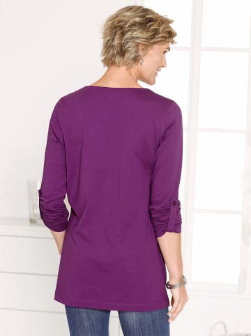 Sieh an! Longshirt in brombeer