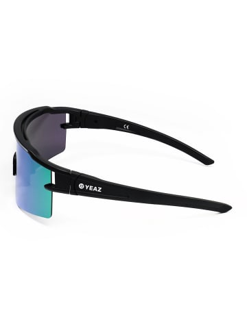 YEAZ SUNTHRILL SET sport-sonnenbrille weiß/blau in schwarz / grün