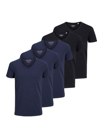 Jack & Jones T-Shirt Essentials in Dunkelblau / schwarz