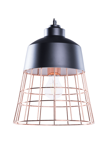 Beliani Pendelleuchten MONTE in Schwarz/Kupfer - (W) 26 x (H) 119 x (L) 26 cm