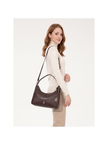 U.S. Polo Assn. Jones Schultertasche 30 cm dark brown
