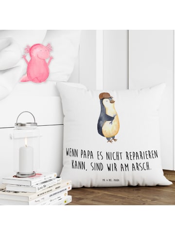 Mr. & Mrs. Panda Dekokissen Sofa Wenn Papa es nicht reparieren k... in Weiß