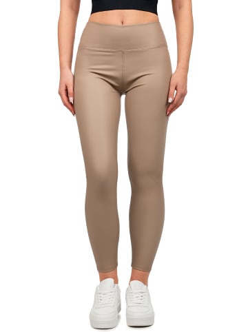 Reichstadt Damen Skinny Fit Hose High Waist in Taupe