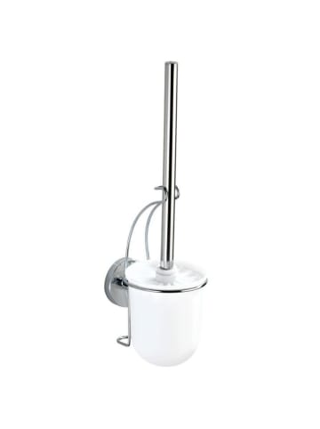 Wenko Bürstenbehälter MILAZZO + WC-Bürste in Weiß, (B) 10 x (H) 34 x (L) 13 cm