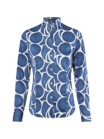 Franco Callegari Bluse in indigo weiß - 0110