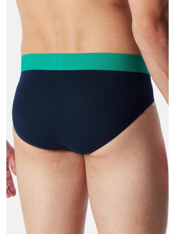 Schiesser Rio Slip / Unterhose 95/5 Cotton in Blau / türkis