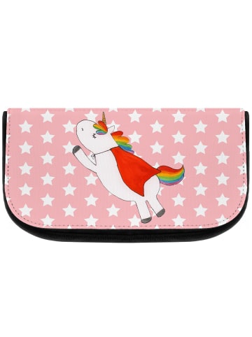Mr. & Mrs. Panda Kosmetiktasche Einhorn Super ohne Spruch in Rot Pastell
