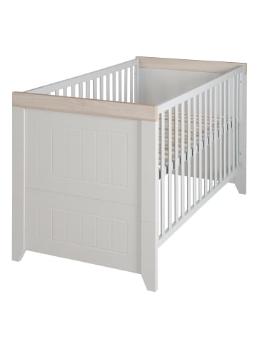 roba Kombi-Kinderbett Helene Landhausstil 70 x 140 cm - Grau