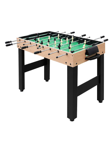 relaxdays Spieltisch "10 in 1" in Natur - (B)125 x (H)80 x (T)61 cm