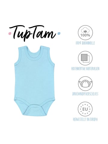 TupTam Baby Jungen Achselbody 5er Pack in blau/grün