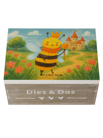 Mr. & Mrs. Panda Geschenkbox Biene König Design ohne Spruch in Weiß