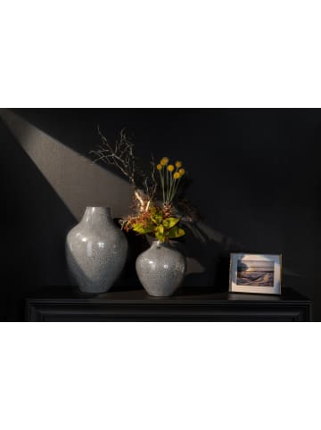 Fink Vase "Gloria" in Grau/ Gold - H. 41 cm - D. 30 cm
