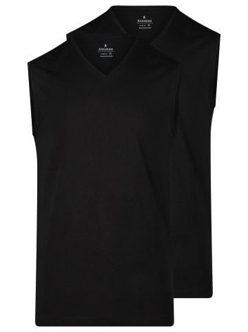 Ragman Unterhemd / Tanktop Basic in Schwarz