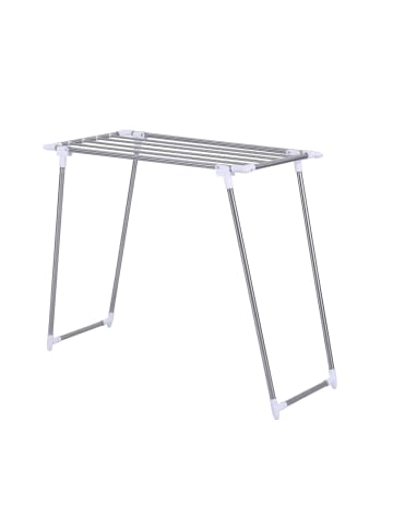 NUXIO Wäscheständer für die Badewanne, FALLA in Grau, (B) 40 x (H) 82 x (L) 96 cm