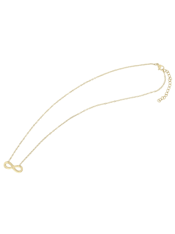 Adeliás Damen Halskette mit Anhänger – Unendlichkeitszeichen aus Edelstahl in gold
