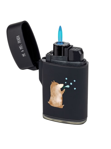 Mr. & Mrs. Panda Feuerzeug Bär Seifenblasen ohne Spruch in Schwarz