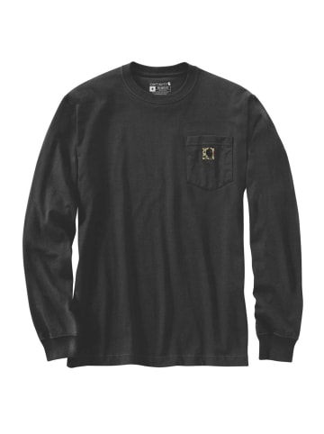 CARHARTT  Graphic Langarmshirt Camo in schwarz