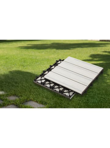 home24 22er-Set Terrassenfliese Svevo Typ B in Weiß