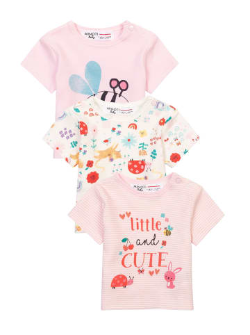 Minoti 3er. Set: T-Shirt Garden 3 in rosa