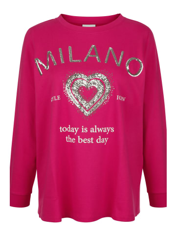 MIAMODA Sweatshirt in hibiskuspink