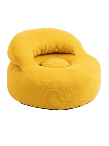 SoBuy Sessel in Senfgelb - (W) 125 x (H) 65 x (L) 110 cm
