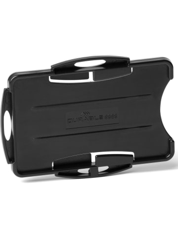 Durable Kartenhalter Eco für 2 Ausweies 87x57cm grau Packung mit 10 Stück