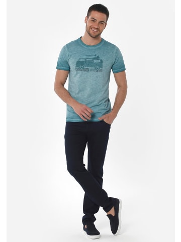 Organication T-Shirt "MOR13626" in Petrolgrün